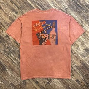 Vintage 1990s Smirnoff Hits A Home Run Promo Custom Dyed Shirt Mens Size XL